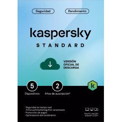 Kaspersky Standard 5 Dispositivos 2 años Base Descarga electronica