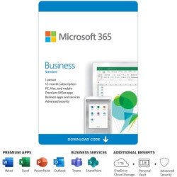 Microsoft 365 Business Standard - Licencia de suscripción (1 año) - 1 usuario (5 dispositivos)