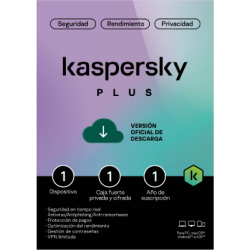 Kaspersky Plus 1 Dispositivo 1 Cuenta KPM 1 año Base Descarga electronica