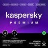 Kaspersky Premium + Customer Support 3 Dispositivos 2 Cuentas KPM 1 año Base Descarga electronica