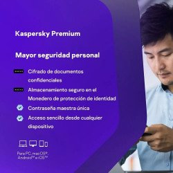 Kaspersky Premium + Customer Support 1 Dispositivo 1 Cuenta KPM 2 años Base Descarga electronica